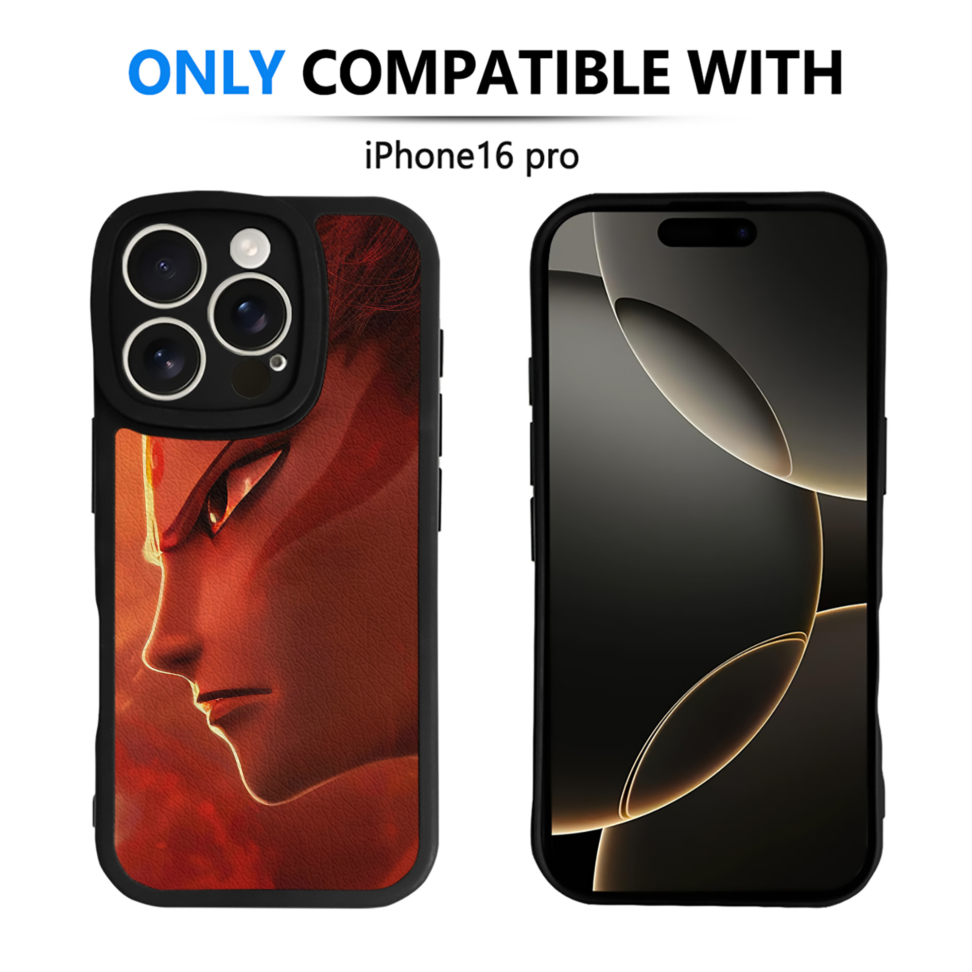 （画像用） Ne Zha 2 ナタ 魔童の大暴れ 【iPhone 16シリーズ対応】シリコンスマホケース（レザー調） 材質：シリコン